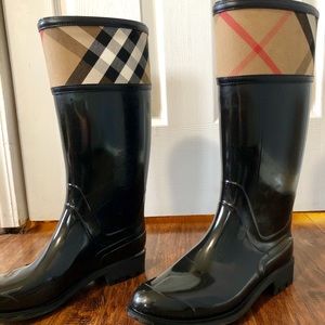 Burberry rain boots!